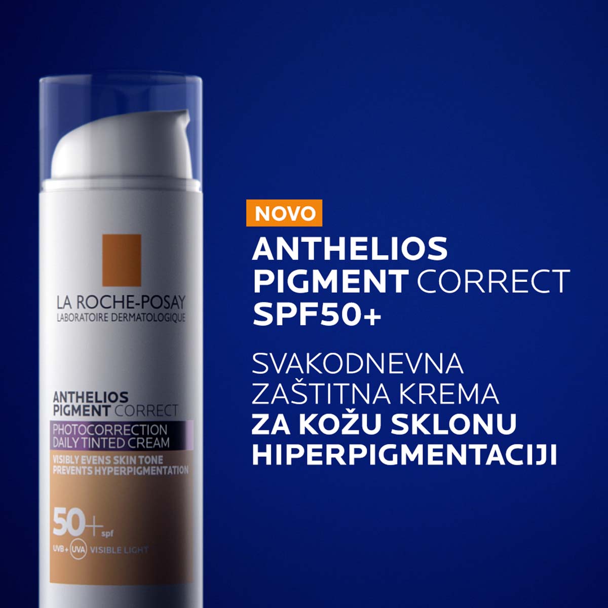 LA ROCHE-POSAY ANTHELIOS Pigment Correct Photocorrection Daily Tinted Cream, 50+ SPF 50 ml