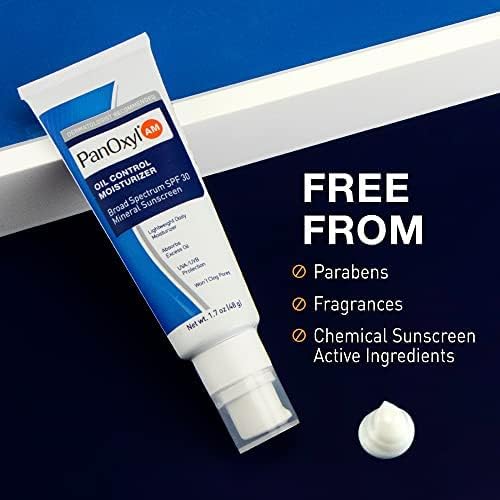 PanOxyl AM Oil Control Moisturizer Broad Spectrum SPF30 Mineral Sunscreen 48 g