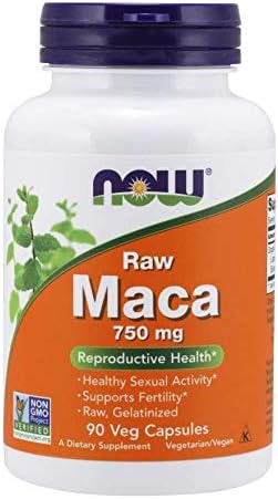 now Raw Maca750mg Reproductive Health 90 Veg Capsules