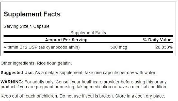 SWANSON B12 (30 TAB)