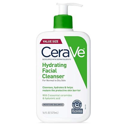 CeraVe Hydrating Facial Cleanser | For Dry and Sensitive Skin