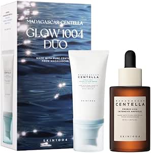 SKIN1004 Madagascar Centella Glow 1004 Duo (Probio-Cica Intensive Ampoule + Hyalu-Cica Water-Fit Sun Serum SPF50+ PA++++)
