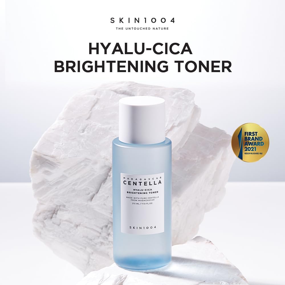 SKIN1004 Hyalu-CICA Brightening Toner – 7.10 fl.oz (210ml) | Hydrating & Brightening Toner with Hyaluronic Acid, CICA & Niacinamide