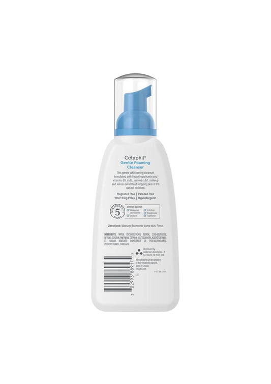 Cetaphil Gentle Foaming Cleanser (Dry to Normal, Sensitive Skin) 236ml