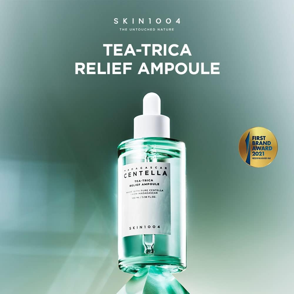 SKIN1004 Hyalu-CICA First Ampoule – 3.38 fl.oz (100ml) | Deep Soothing Hydration for Dry & Sensitive Skin