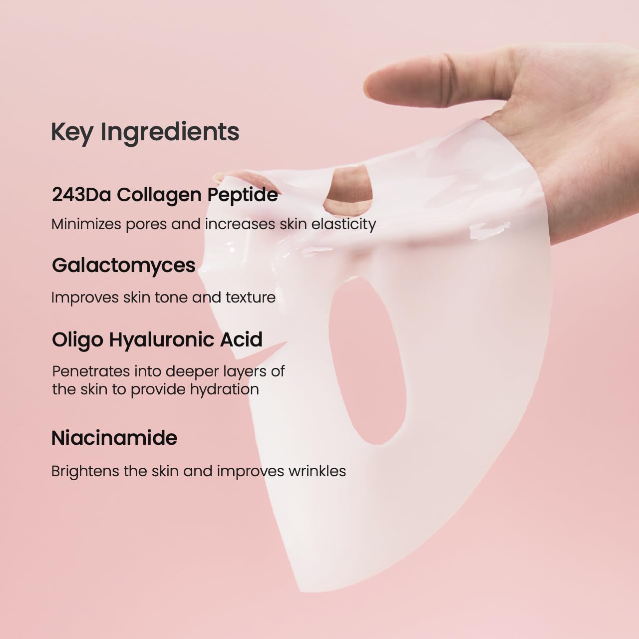 BIODANCE Bio-Collagen Real Deep Mask, Hydrating Overnight Hydrogel Mask, Pore Minimizing, Elasticity Improvement, 34g x4ea Audible Logo