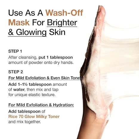 ANUA RICE ENZYME BRIGHTENING CLEANSING POWDER, Rice Mask, Ceramide, Gentle Face Wash for Brightening, Radiant Skin