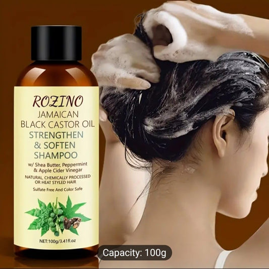 Jamaica Black Castor Oil Shampoo, Strengthening And Softening Shampoo, Deeply Cleanses And Softens Hair, Making Hair Look Soft, Silky, Long-lasting Moisturizing