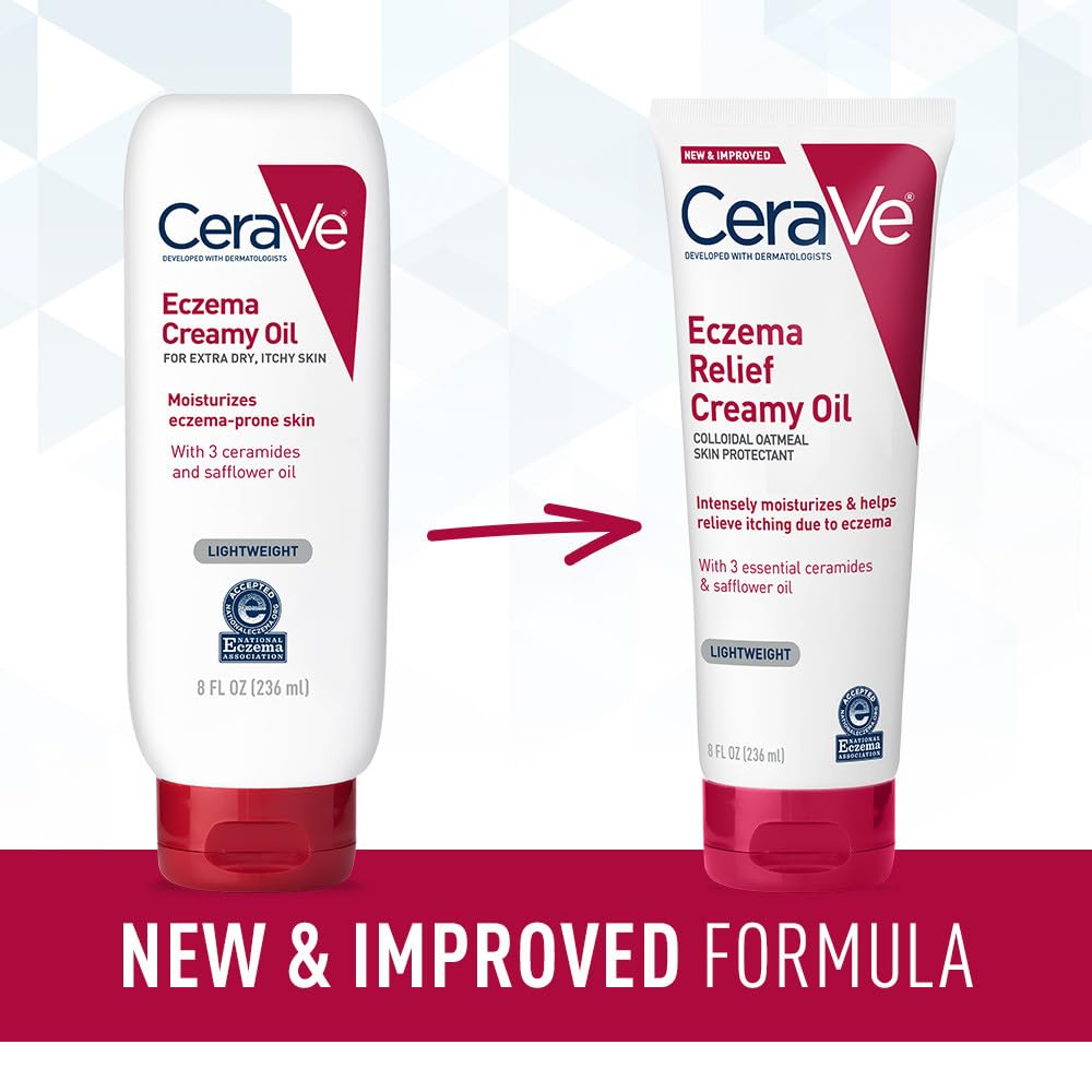 CeraVe Eczema Relief Creamy Oil Instantly moisturizes & helps relieve itching due to eczema. 236 ml