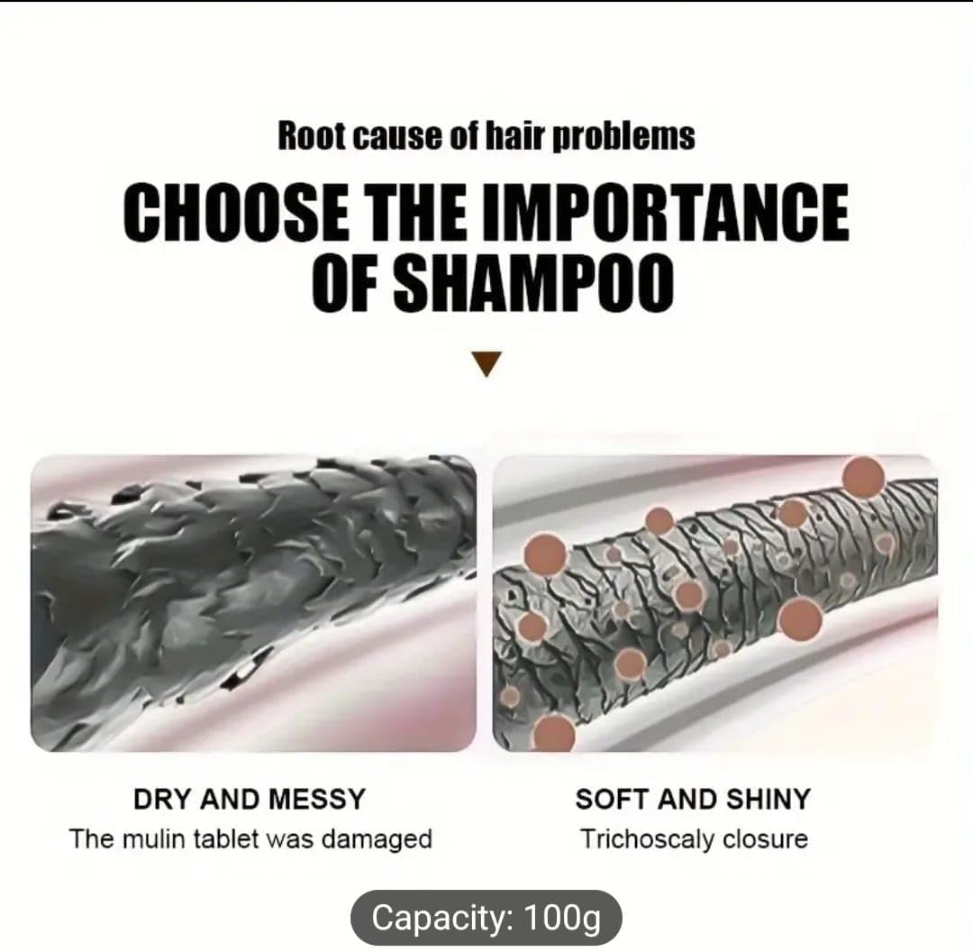 Jamaica Black Castor Oil Shampoo, Strengthening And Softening Shampoo, Deeply Cleanses And Softens Hair, Making Hair Look Soft, Silky, Long-lasting Moisturizing