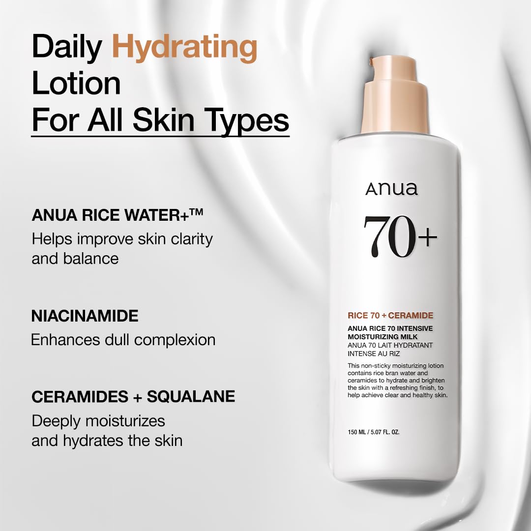 ANUA Rice 70 Intensive Moisturizing Milk,