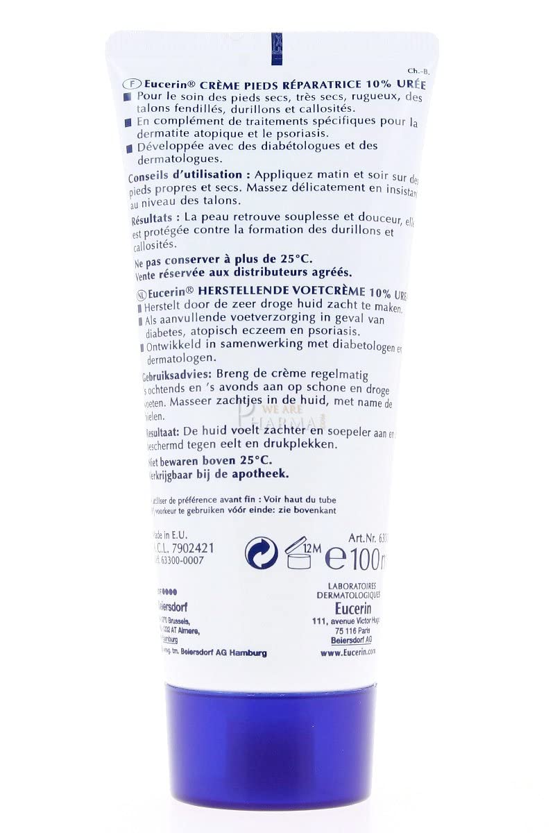 Eucerin Urea Repair PLUS 10% Urea Voetcreme Foot Cream 100 ml