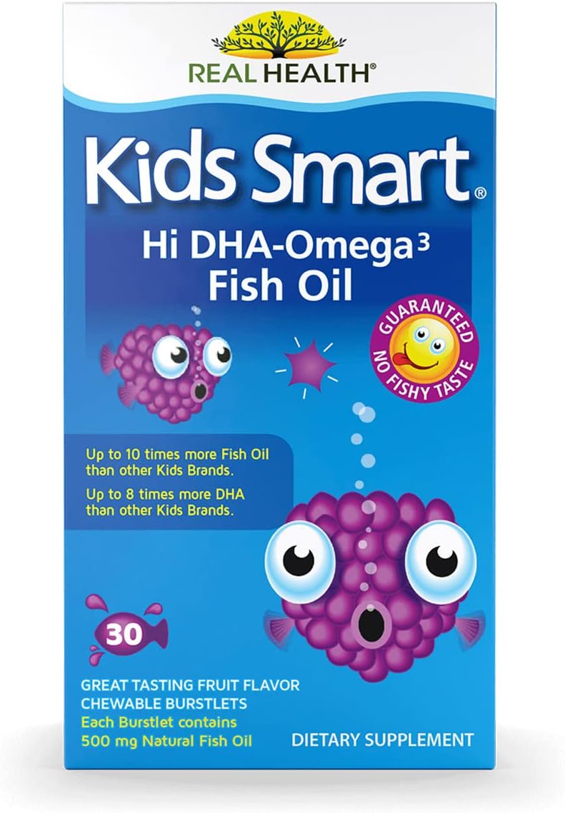 Real Health Bioglan Kids Smart Omega 3 Fish Oil, 30 Chewable Burstlets
