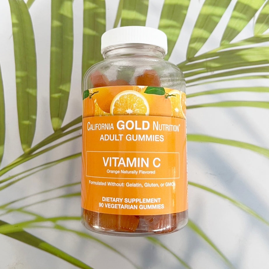 California GOLD Nutrition Adult Gummies Vitamin C Orange Naturally Flavored 90 Vegetarian Gummies