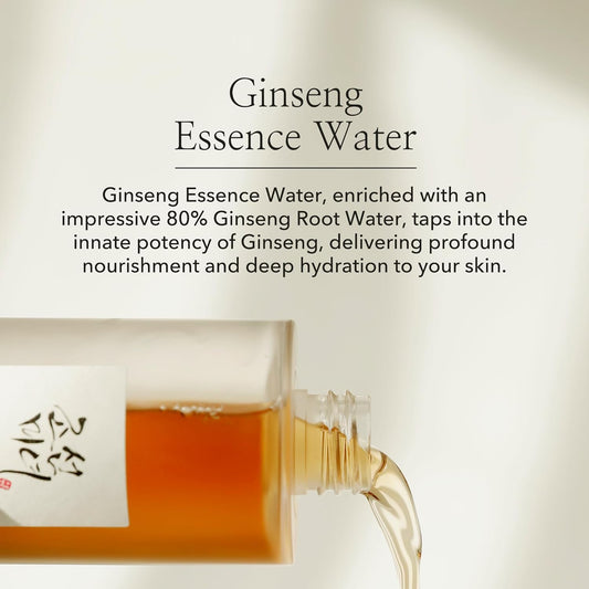 Beauty of Joseon Ginseng Essence Water Hydrating Face Toner for Dry, Dull Skin.