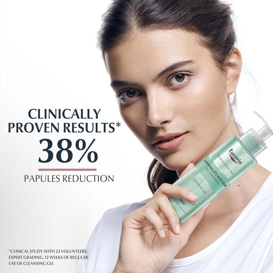 Eucerin DermoPurifyer Oil Control Face Cleansing Gel for Blemish & Acne-Prone Skin, Removes Excess Sebum, Dirt and Makeup, Fragrance-Free, Soap-Free, Suitable for Blemish and Acne-Prone Skin, 200ml