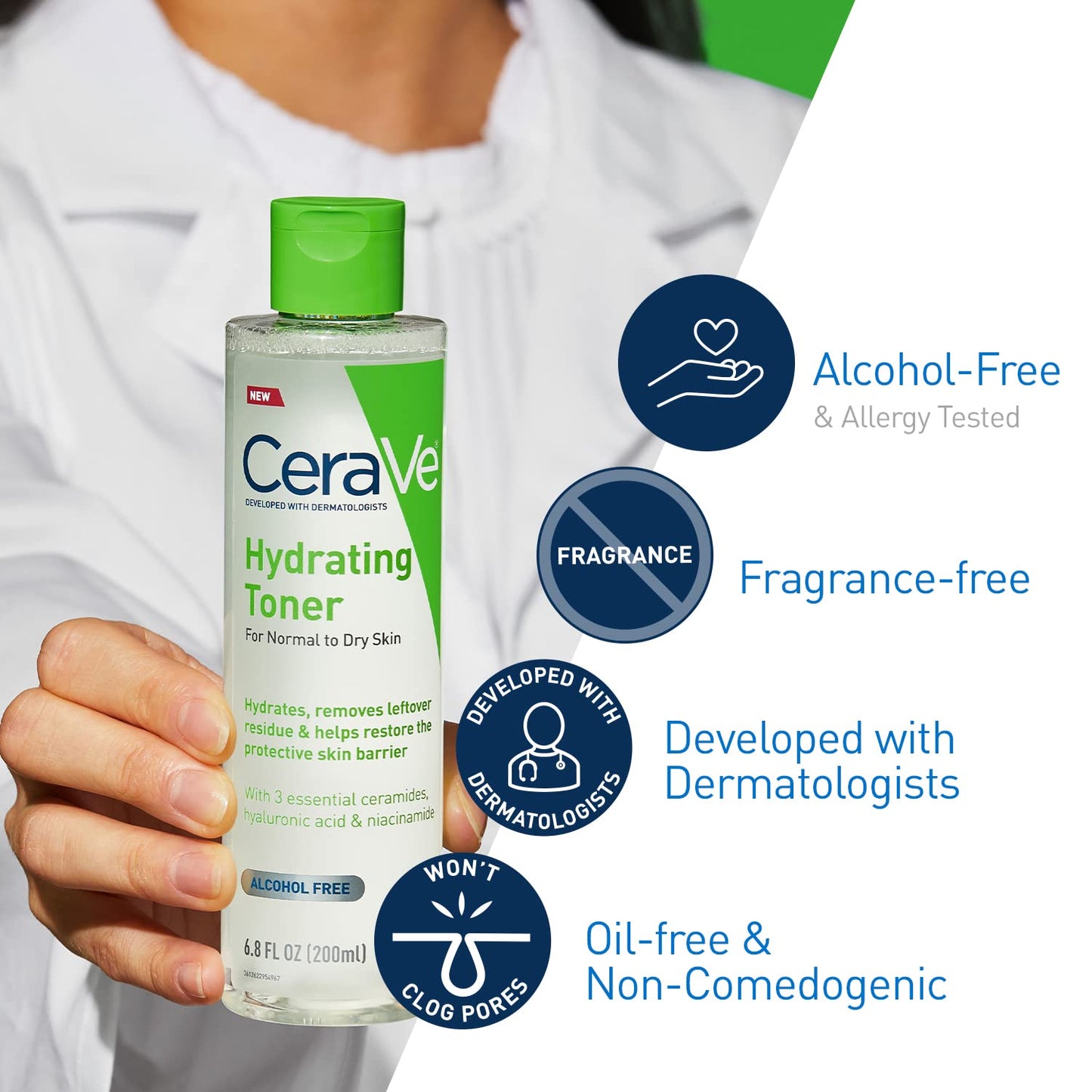 CeraVe Hydrating Facial Toner – 118 ml | With Ceramides & Niacinamide