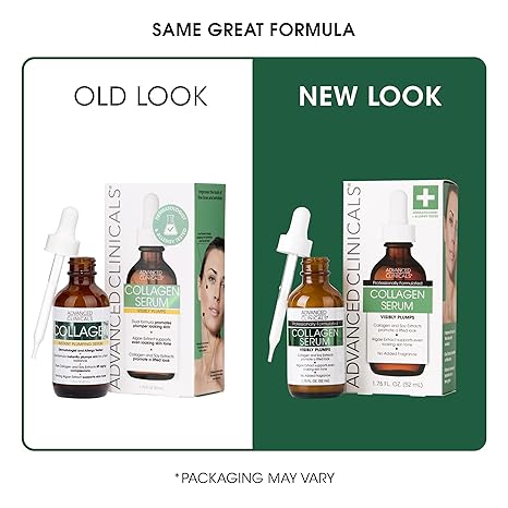 Advanced Clinicals Collagen Serum Visibly Plumps