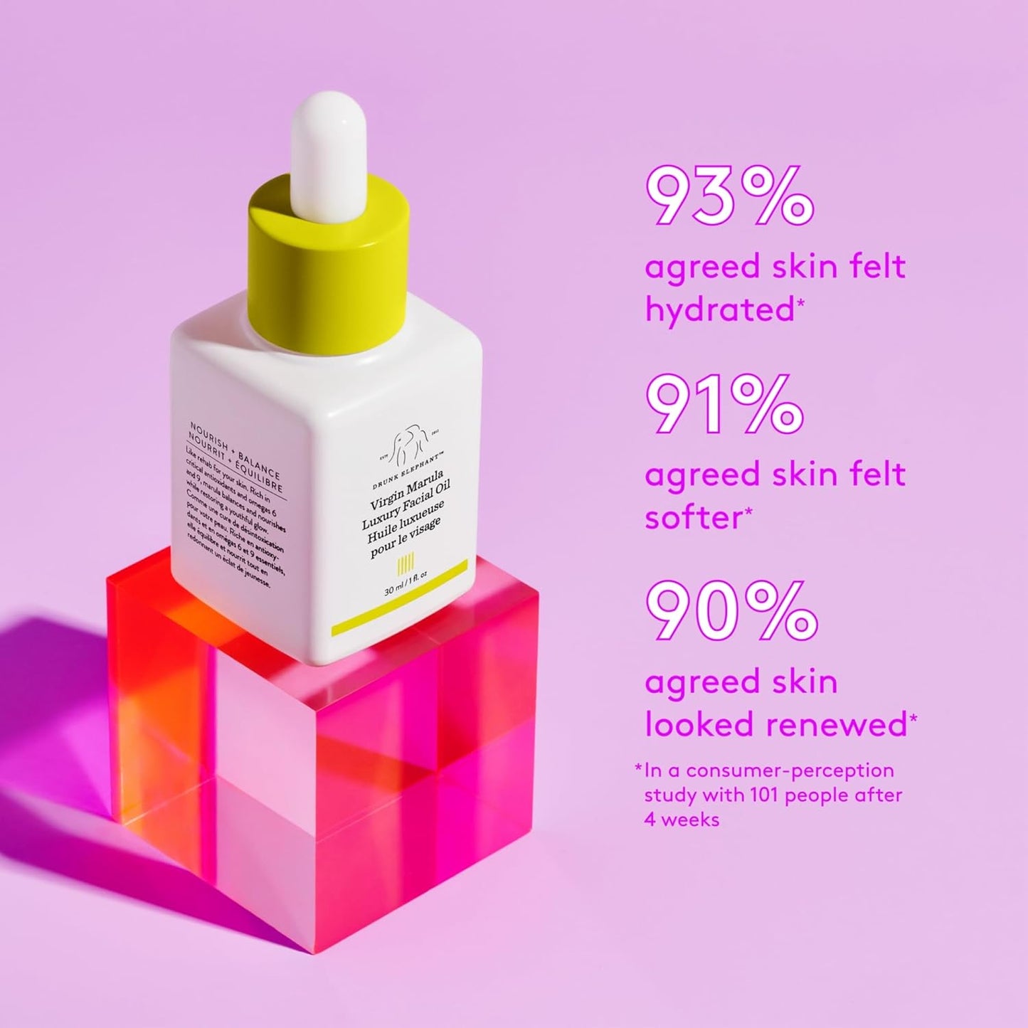 Drunk Elephant Virgin Marula Luxury Facial Oil - Face Oil - Clean Clinical Skincare - Cruelty-Free - Dermatologist-Tested - Free of Essential Oils, Silicones, and Fragrance