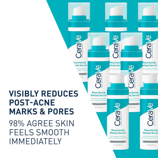 CeraVe Resurfacing Retinol Serum – 30 ml | For Post-Acne Marks & Uneven Skin Texture