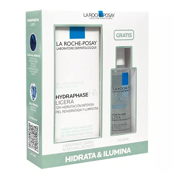 La Roche‑Posay Twin Pack – Hydraphase HA Light + Ultra Micellar Water (50 ml each)