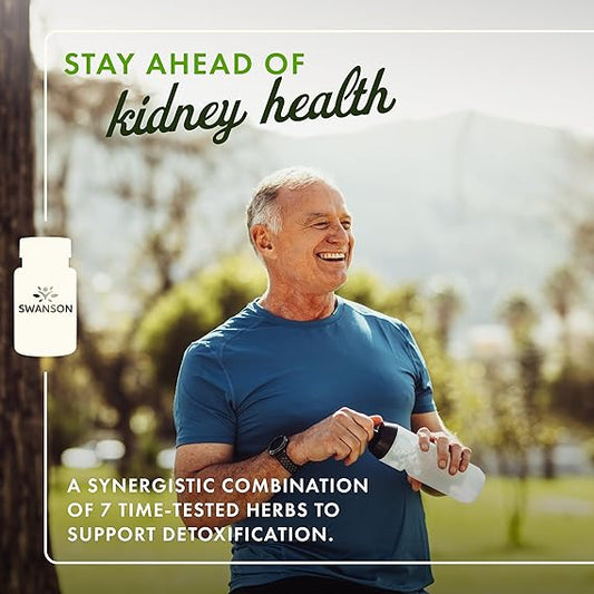 Swanson Uric Acid Cleanse - Natural Supplement Promoting Kidney Support - Features a Powerful Combination of 7 Herbs - (60 Veggie Capsules)