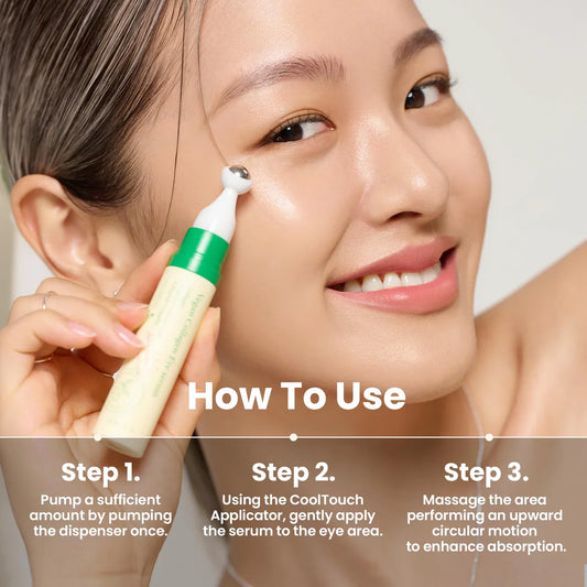 AXIS-Y Vegan Collagen Eye Serum - K Beauty Triple Hyaluronic Acid & Peptide Collagen Serum