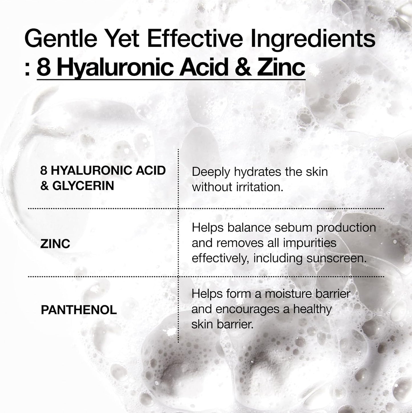 ANUA Hydrating Gentle Foaming Cleanser, Hyaluronic Acid,