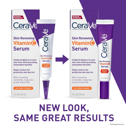 CeraVe Skin Renewing Vitamin C Serum – 30 ml | 10% Pure Vitamin C