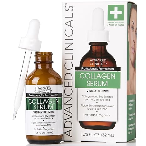 Advanced Clinicals Collagen Serum Visibly Plumps