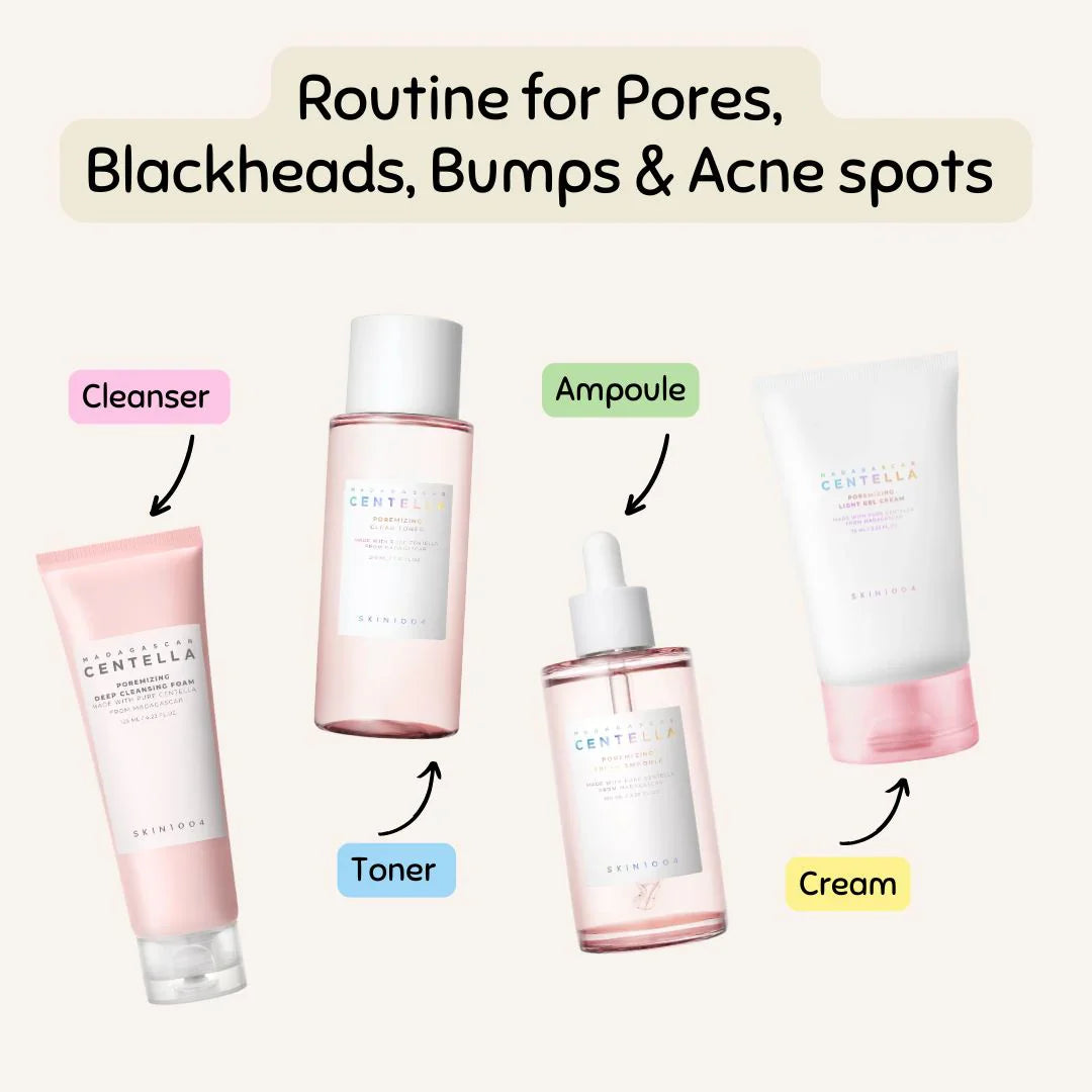 SKIN1004 Poremizing Routine for Pores Blackheads Bumps and Acne Spots