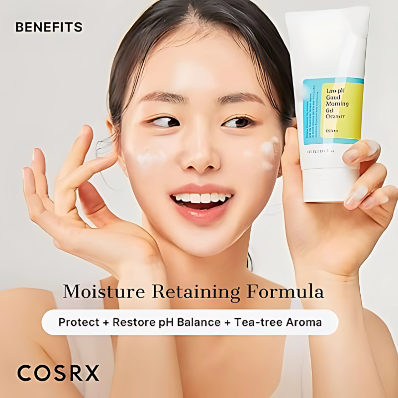 COSRX Low pH Good Morning Gel Cleanser – Gentle Daily Face Wash for Balanced Skin (150ml)