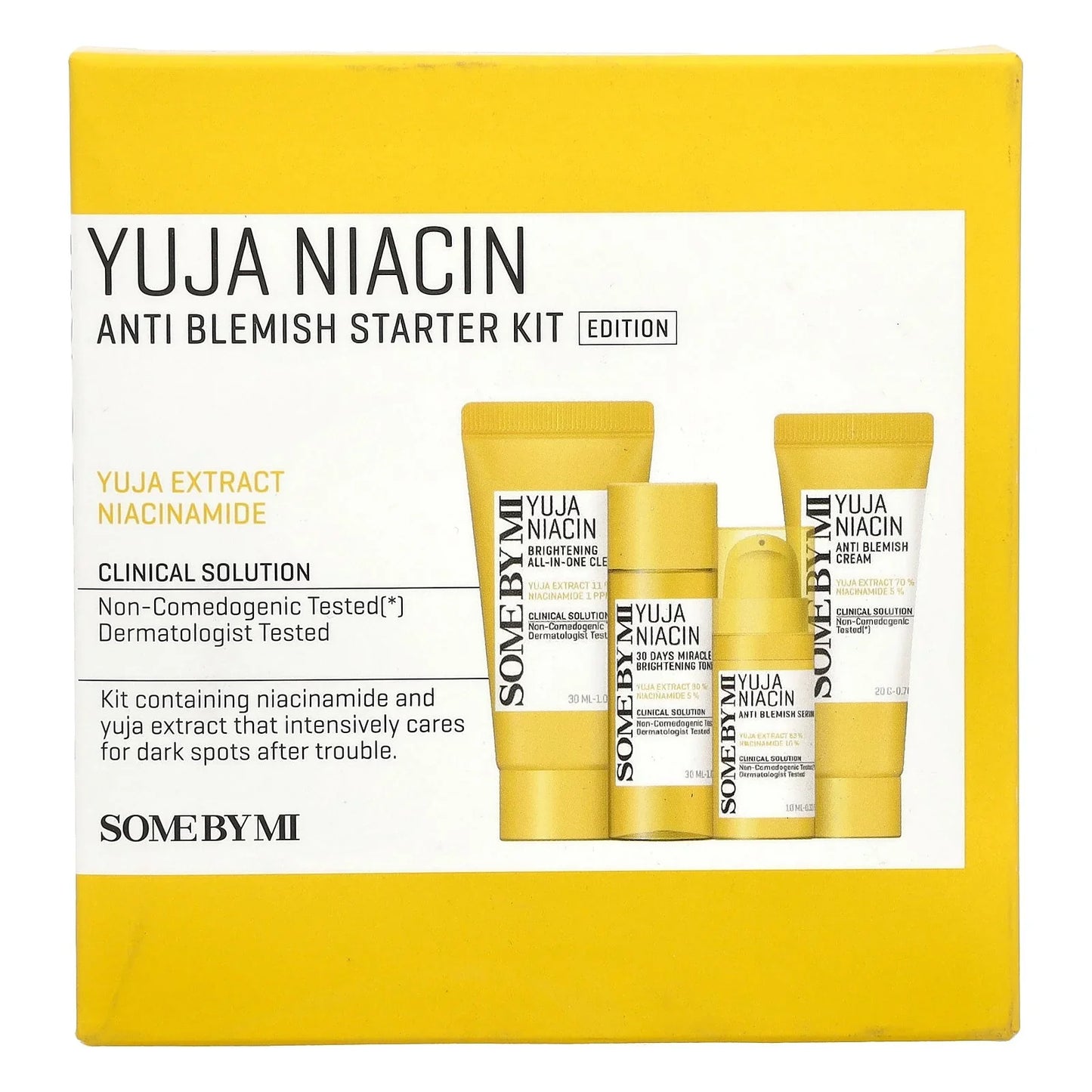 SOME BY MI, Yuja Niacin, Anti Blemish Starter Kit Edition, 4 Piece Kit
