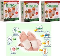 inoki Premium Natural Foot Patches - 10 Adhesive Pads for Foot Pain Relief & Odor Elimination. Pack of 3 Box