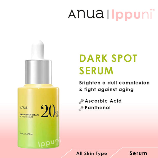 Anua Green Lemon Vita C Blemish Serum 20% - 20g