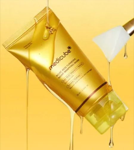 Medicube Kojic acid & Turmeric Collagen Overnight Wrapping Mask – Peel‑Off Brightening & Firming