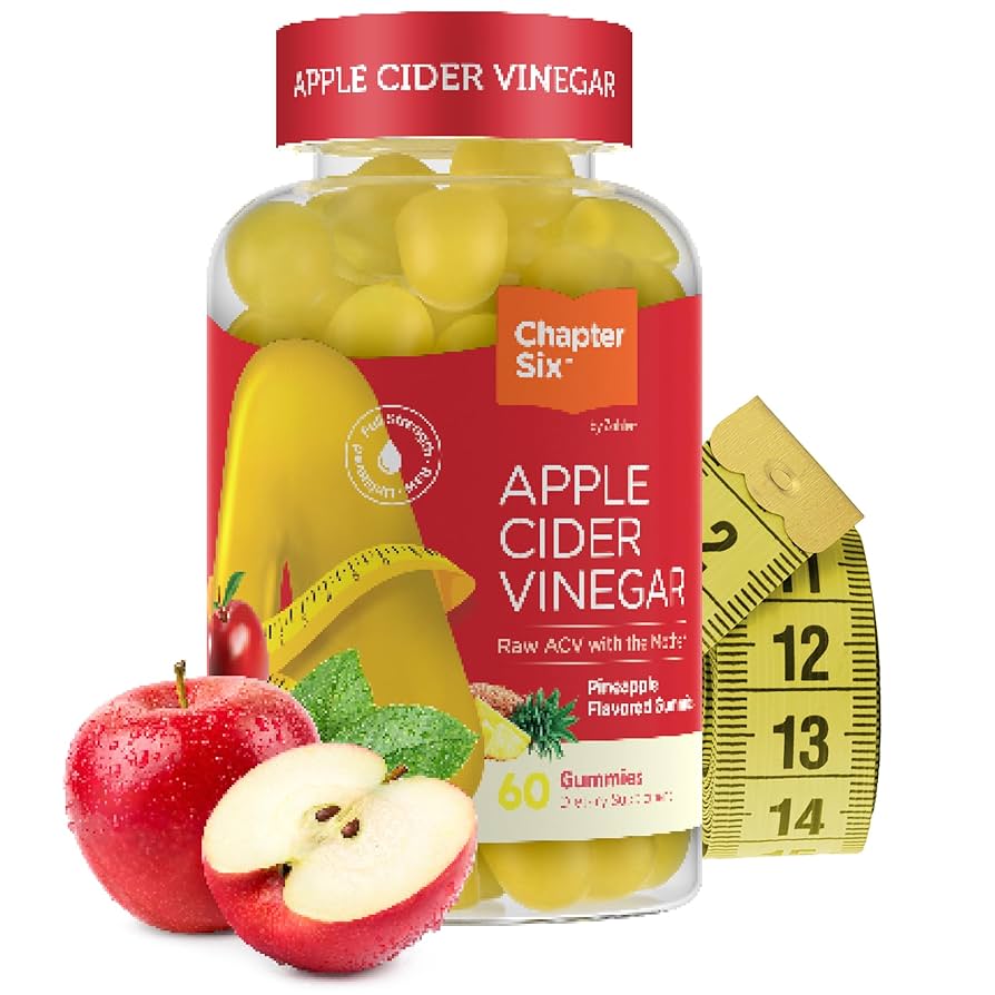 Zahler - Apple Cider Vinegar Gummies - Kosher & Delicious ACV Gummies for Women & Men - Detox Support & Cleanse - Gut Health & Metabolism Support - 60 Pineapple Flavored Gummies.