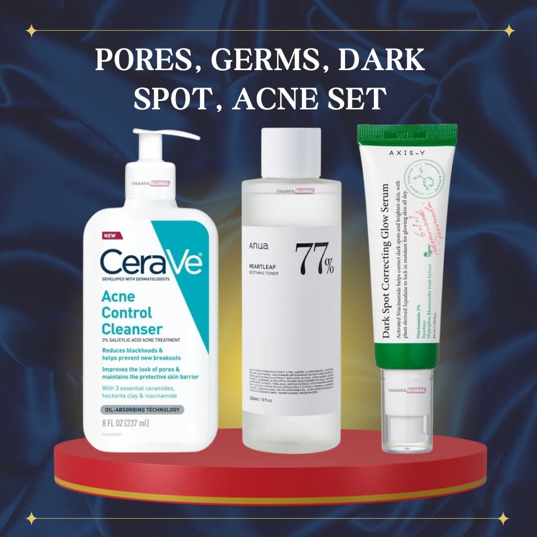 Pores, Dark spots, Acne set