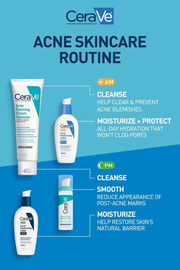 CeraVe Acne skin care routine