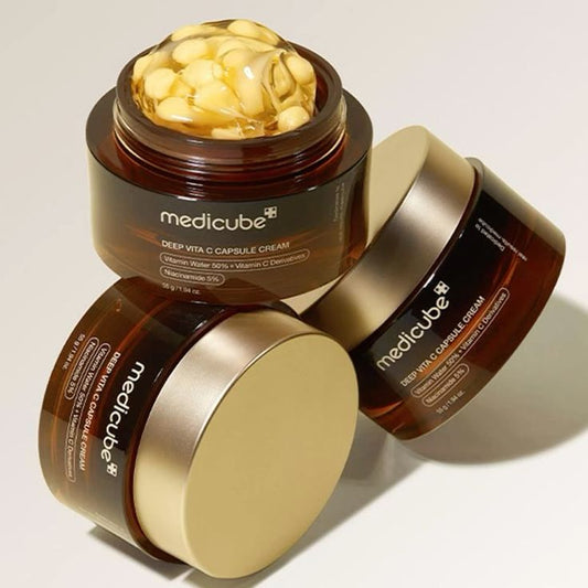 Medicube Vitamin C & Pink PDRN Deep Capsule Cream – Brightening & Firming Skincare Powerhouse