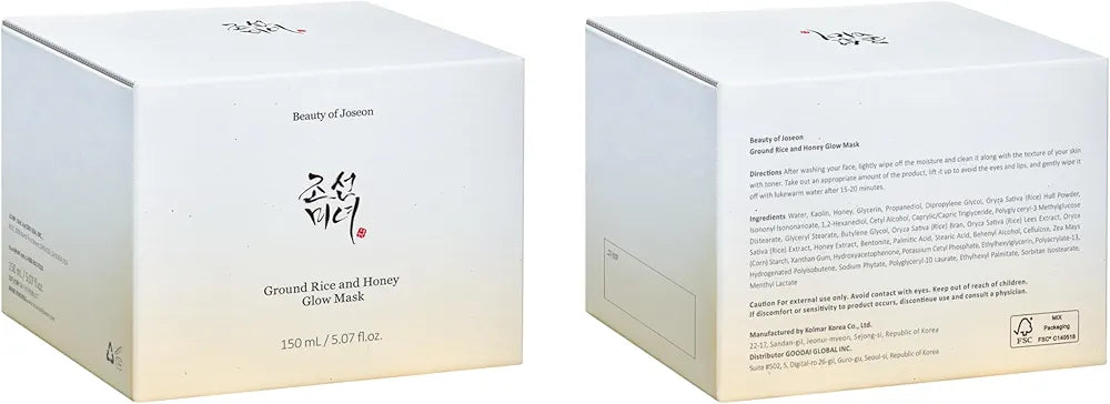 Beauty of Joseon Rice & Honey Mask – Brightening & Nourishing Wash-Off Mask
