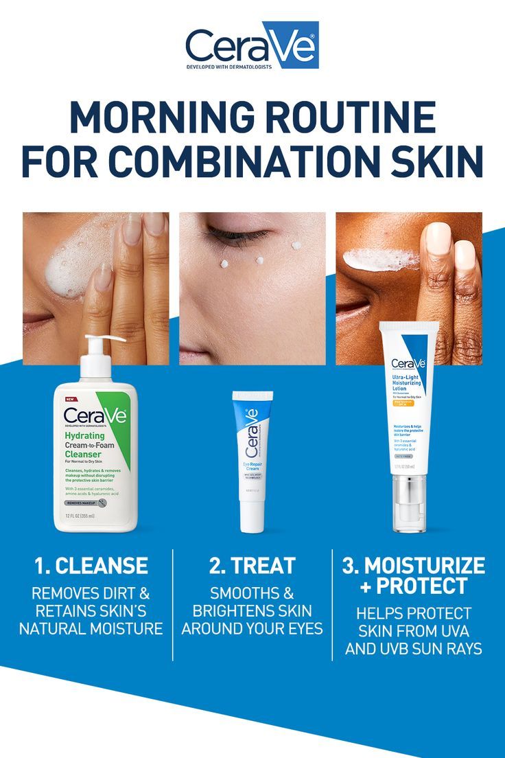 CeraVe Morning routine for combination skin