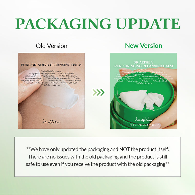 Dr. Althea Pure Grinding Cleansing Balm – 50ml | Gentle, Vegan Makeup Remover for Sensitive Skin