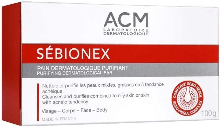ACM SEBIONEX purifying dermatological BAR 100g
