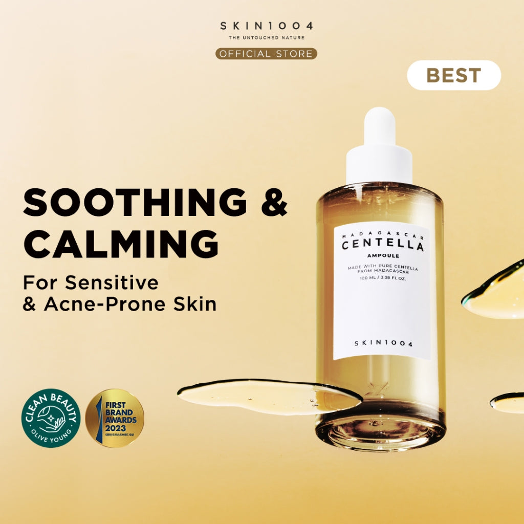 SKIN1004 Madagascar Centella Ampoule – 3.38 fl.oz (100ml) | 100% Centella Asiatica for Soothing, Repairing & Strengthening Sensitive Skin