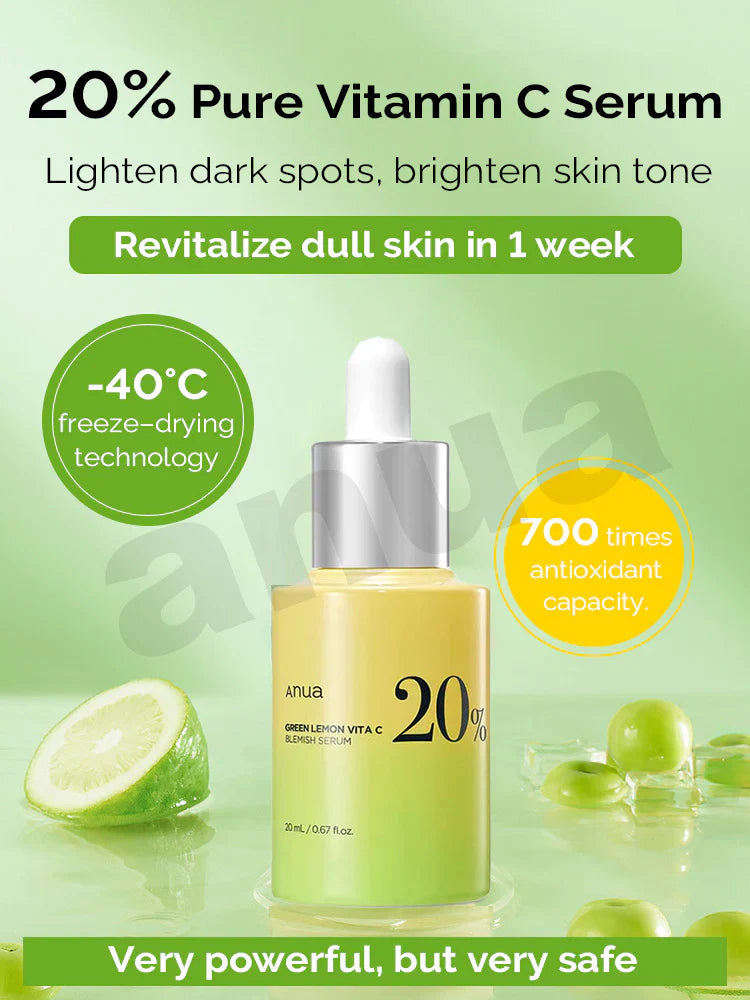 Anua  Green Lemon Vita C  Blemish Serum  20%  20g