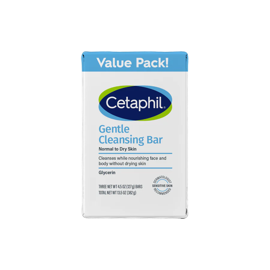 Cetaphil Gentle Cleansing Bar (Dry to Normal, Sensitive Skin) 127 g