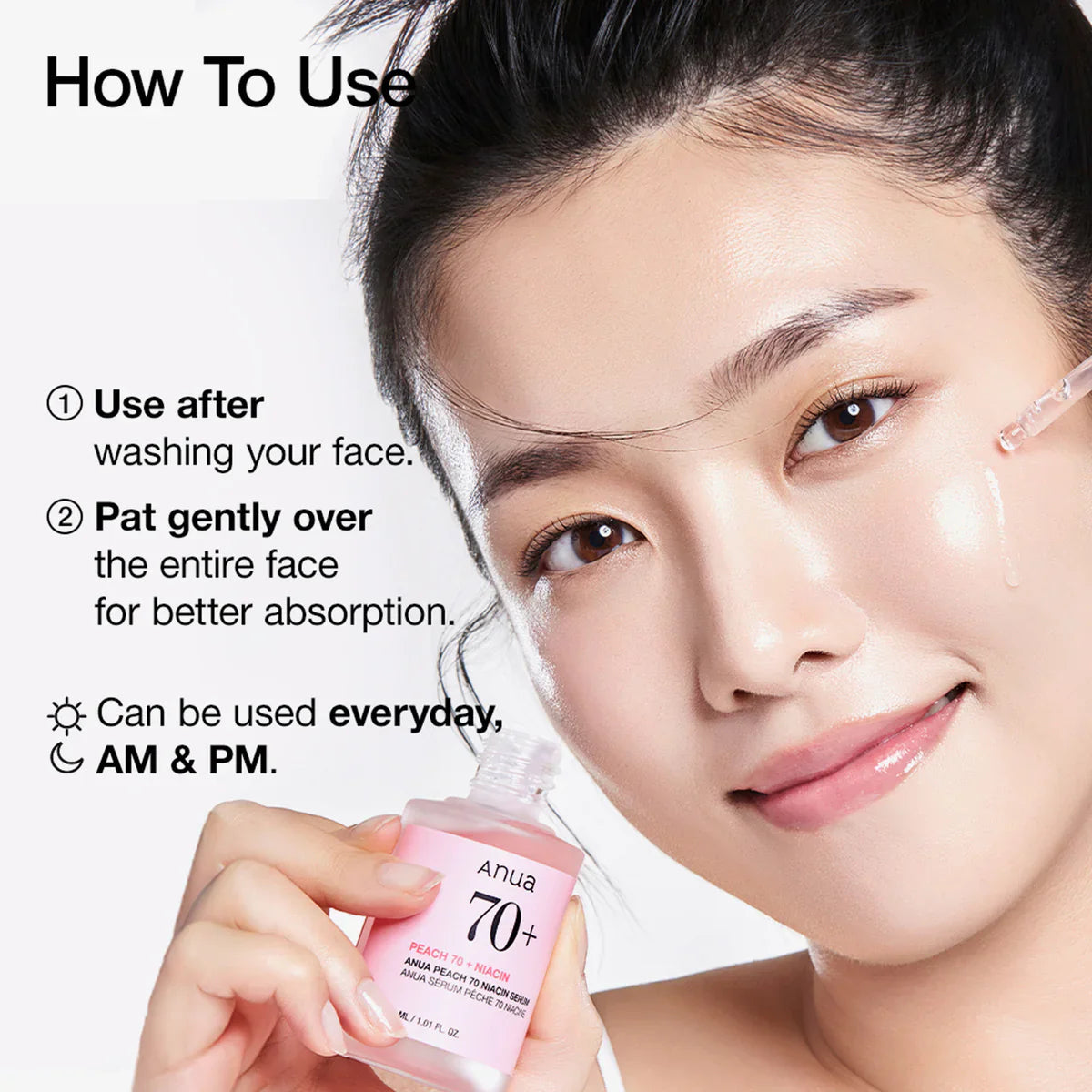 Anua, Peach 70 Niacin Serum 70%, 30ml