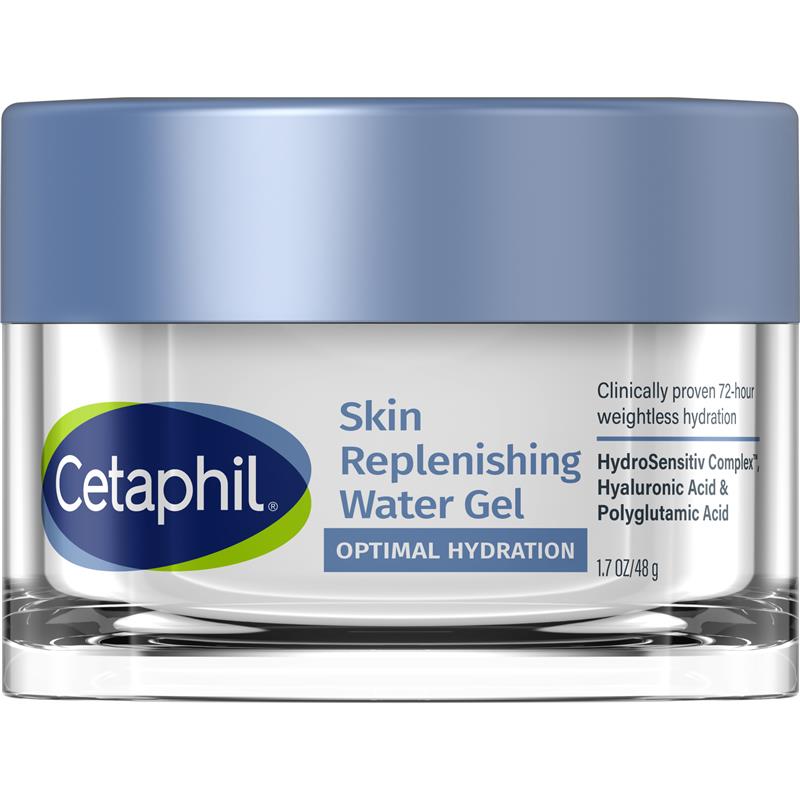 Cetaphil Deep Hydration Skin Restoring Water Gel 72 Hour Face Moisturizer, 48g