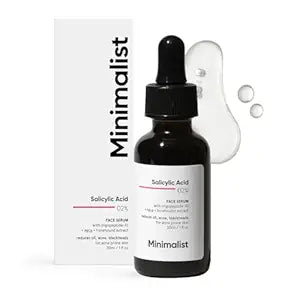 Minimalist 2% Salicylic Acid Serum – Acne & Blackhead Control, Oil Reduction & Pore Care (1 fl. oz.)